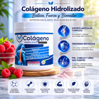Cólageno Hidrolizado Premium 600g Sabor Frambuesa