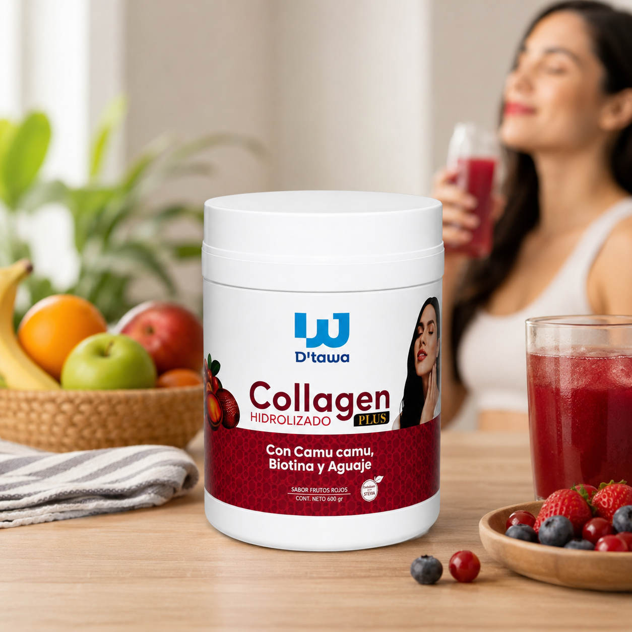 Colageno Plus 600g Biotina + Aguaje