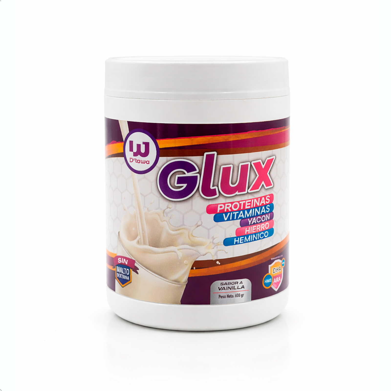 GLUX Multivitamínico 600g – Regulador Glucosa – Sabor Vainilla