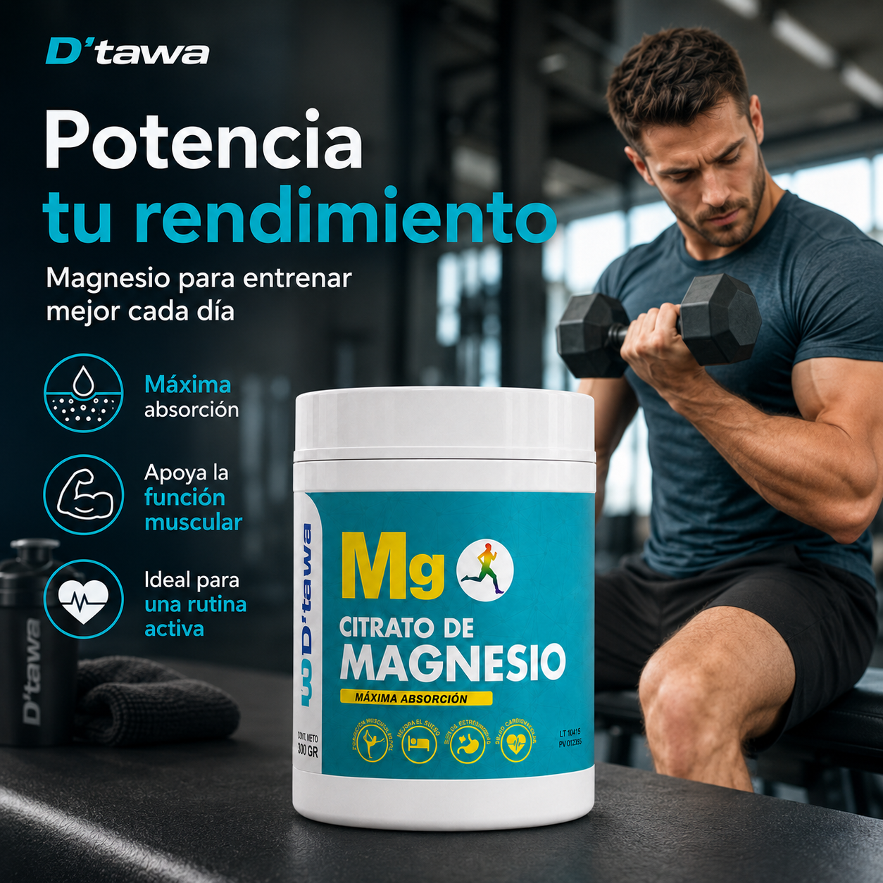 CITRATO DE MAGNESIO 600g – Sabor Limón